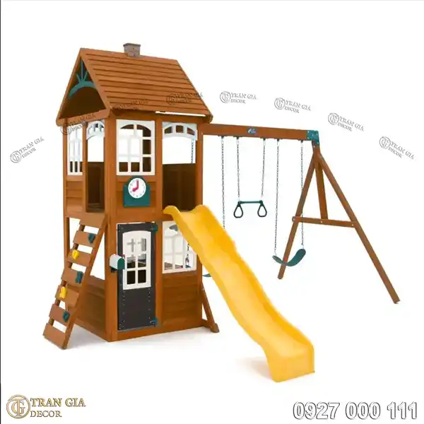 Nhà liên hoàn bằng gỗ cho bé