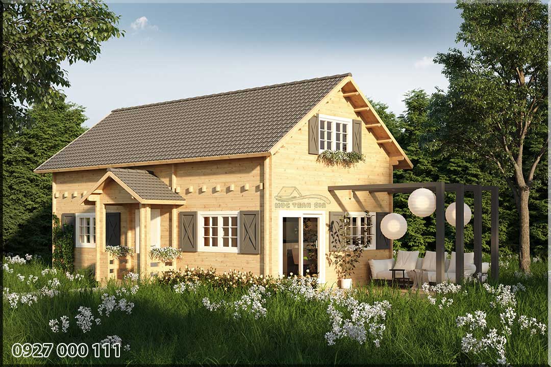 Thiết kế thi công nhà gỗ lắp ghép