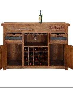 Mẫu tủ rượu 001 9 Mẫu tủ rượu gỗ sồi 001