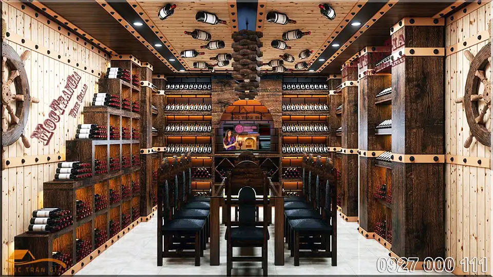 Xu hướng thiết kế hầm rượu vang đẹp sang trọng và ấn tượng 43 Thiết kế hầm rượu Hương Biển khách sạn Seashells phòng vip 6
