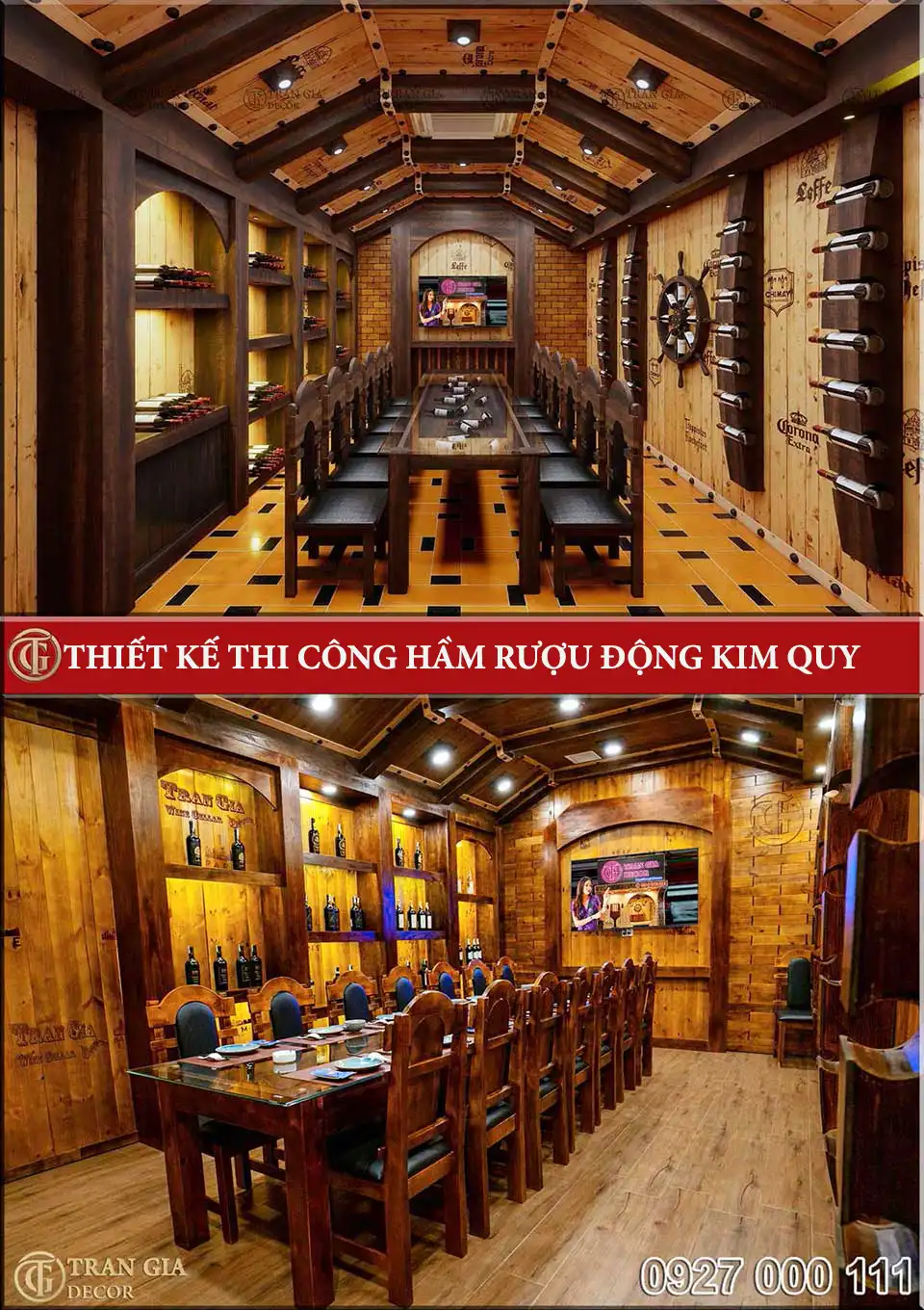 TranGiaDecor thi công hầm rượu trọn gói uy tín chất lượng tại Việt Nam 43 Thiết kế thi công hầm rượu Động Kim Quy