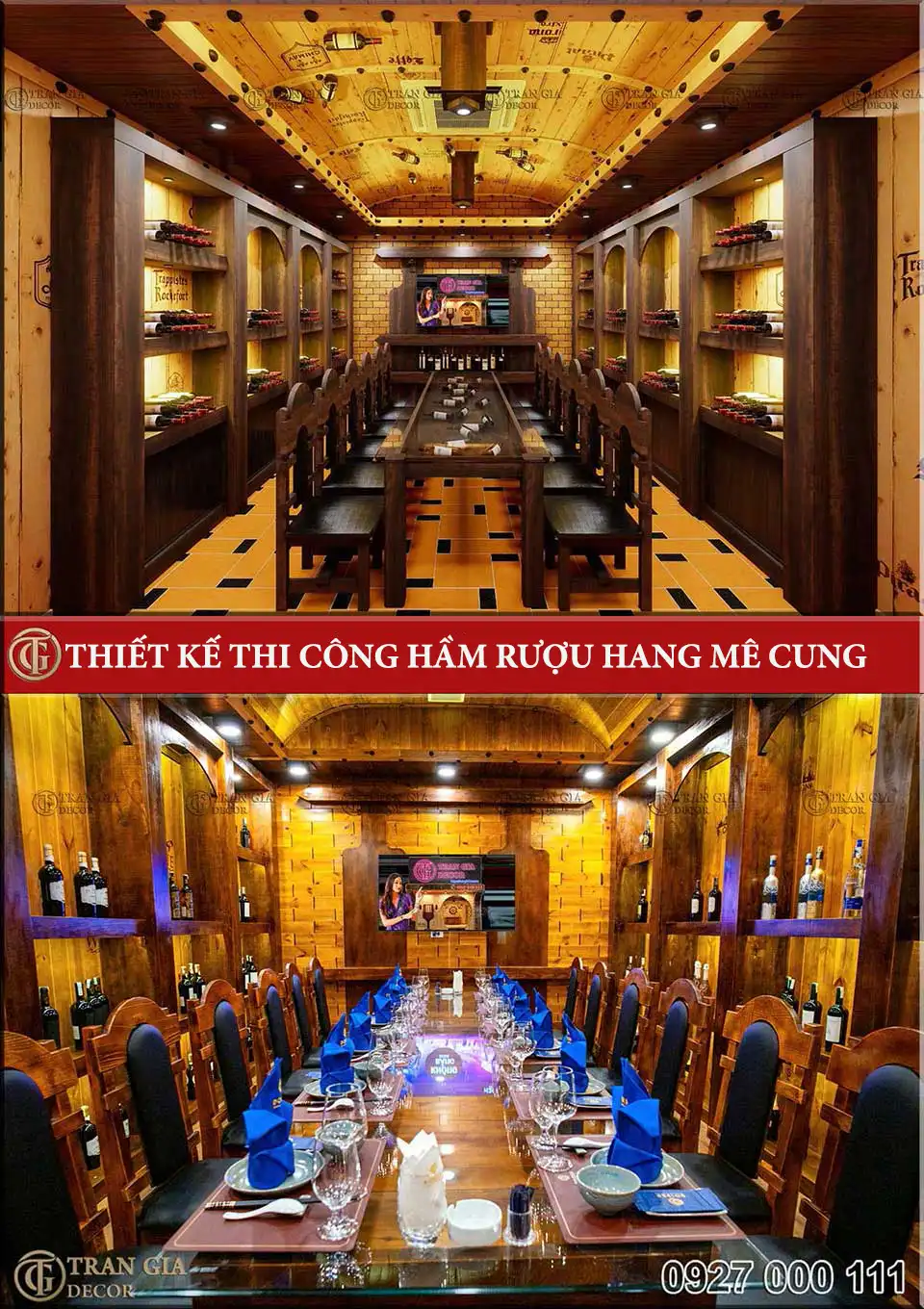 TranGiaDecor thi công hầm rượu trọn gói uy tín chất lượng tại Việt Nam 42 Thiết kế thi công hầm rượu Hang Mê Cung