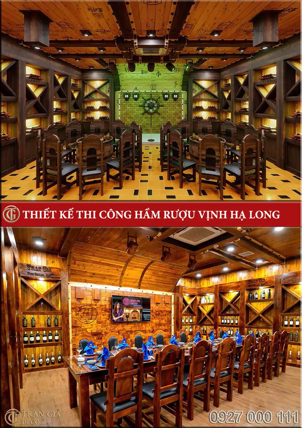 TranGiaDecor thi công hầm rượu trọn gói uy tín chất lượng tại Việt Nam 39 Thiết kế thi công hầm rượu Vịnh Hạ Long