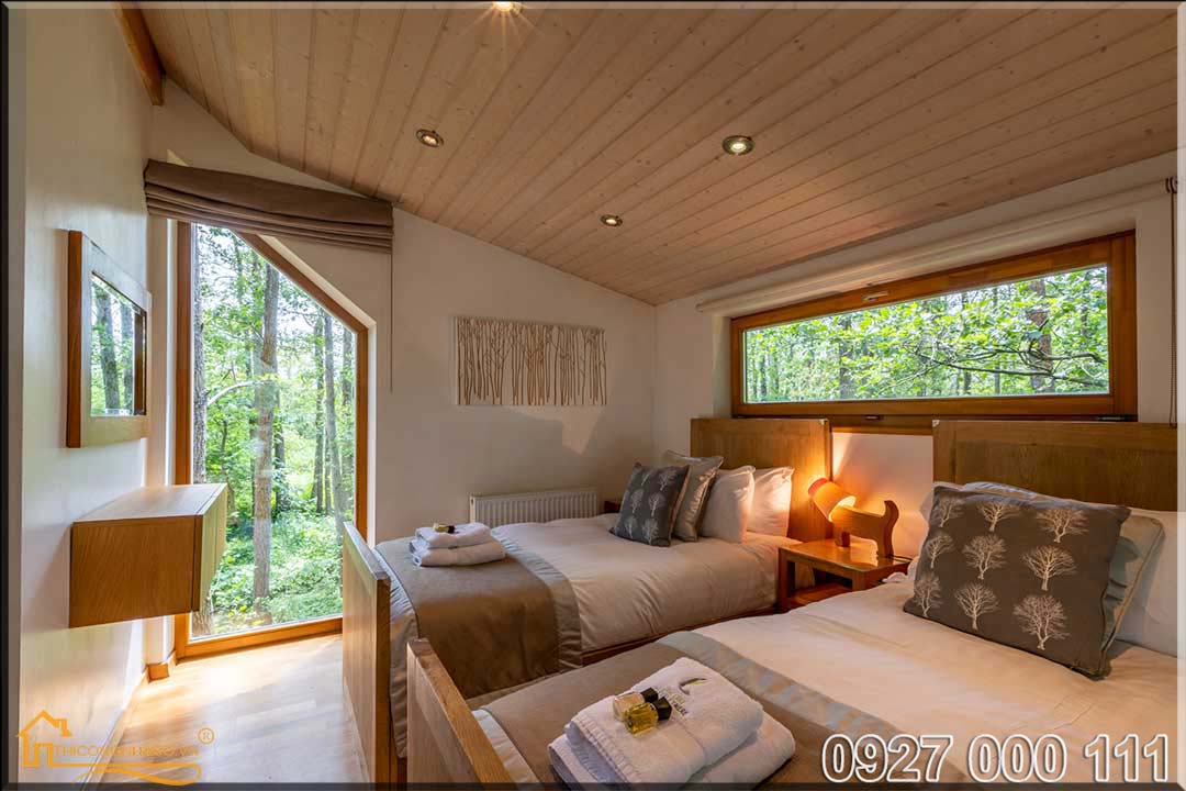 Mẫu nhà gỗ lắp ghép hiện đại