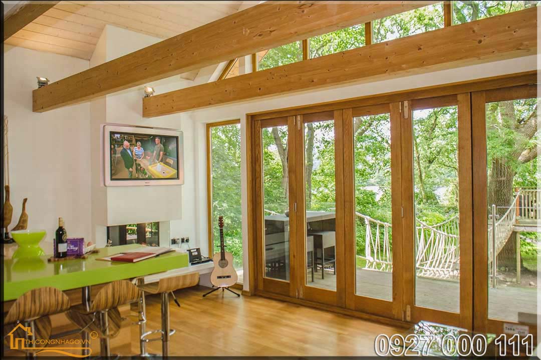 Mẫu nhà gỗ lắp ghép hiện đại