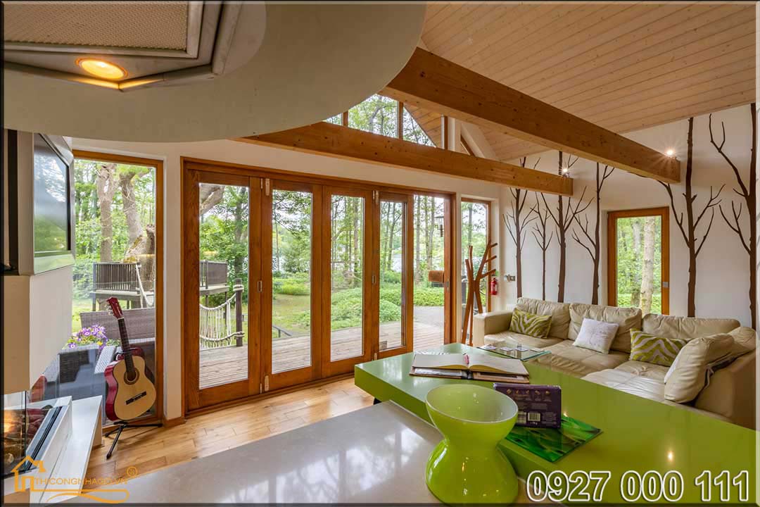 Mẫu nhà gỗ lắp ghép hiện đại