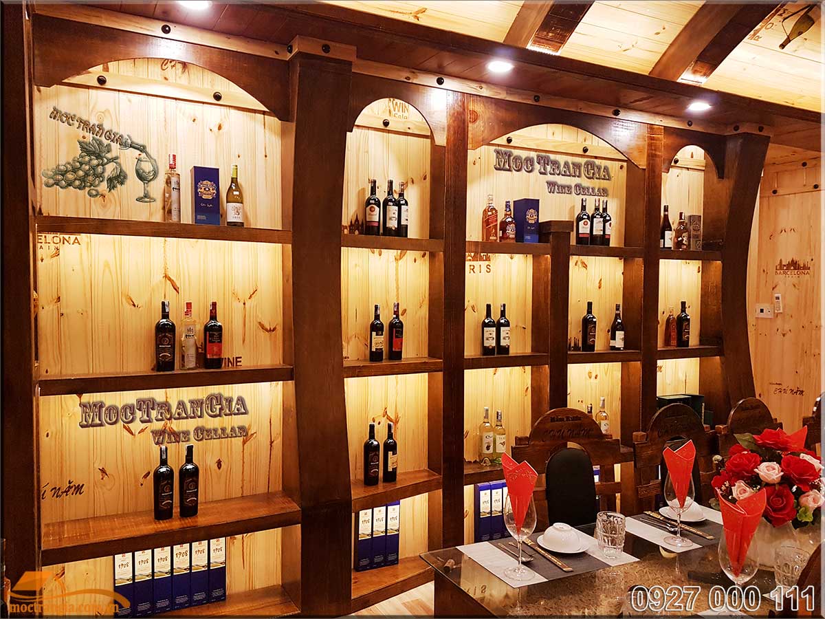 Thi công hầm rượu Bình Dương nhà hàng Chú Năm chi nhánh 3