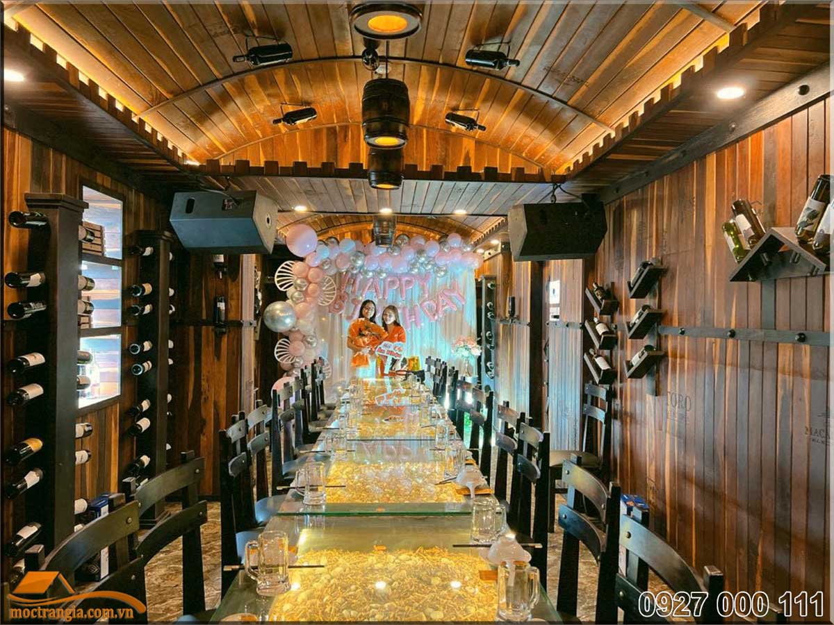 Thi công hầm rượu khách sạn HapySon Long Khánh