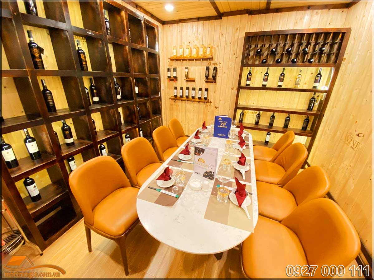 Phòng VIP phong cách hầm rượu nhà hàng ẩm thực 286 57 Phòng VIP nhà hàng ẩm thực 286