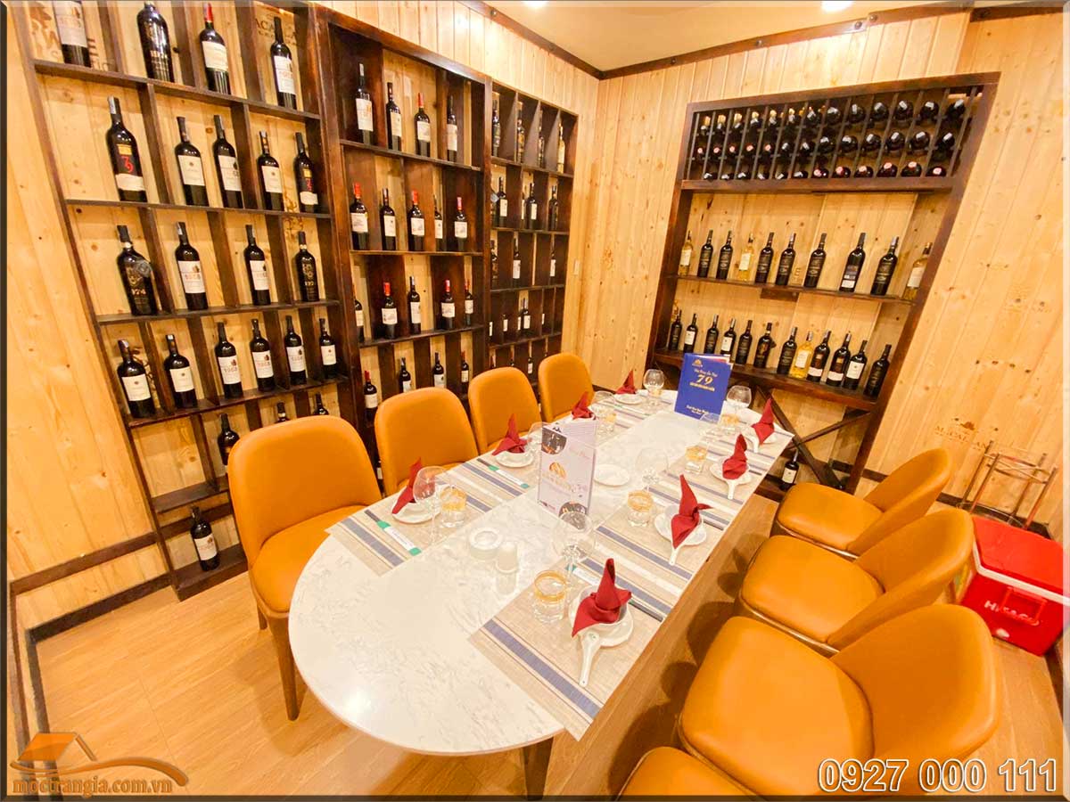 Phòng VIP phong cách hầm rượu nhà hàng ẩm thực 286 59 Phòng VIP nhà hàng ẩm thực 286
