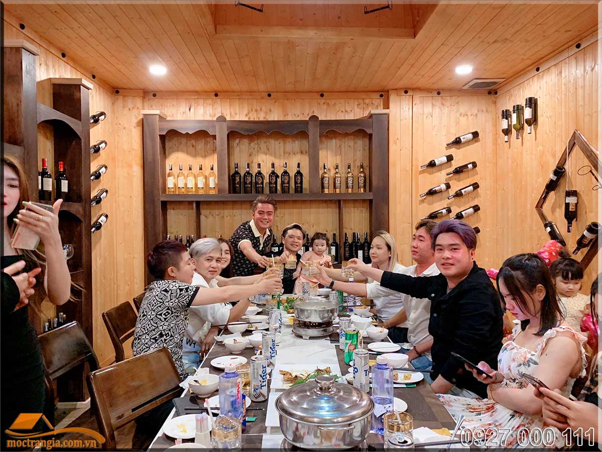 Phòng VIP phong cách hầm rượu nhà hàng ẩm thực 286 50 Phòng VIP nhà hàng ẩm thực 286