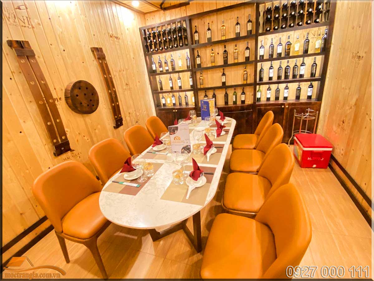 Phòng VIP phong cách hầm rượu nhà hàng ẩm thực 286 54 Phòng VIP nhà hàng ẩm thực 286