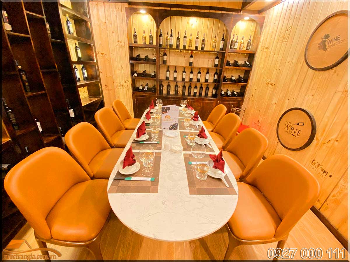 Phòng VIP phong cách hầm rượu nhà hàng ẩm thực 286 55 Phòng VIP nhà hàng ẩm thực 286