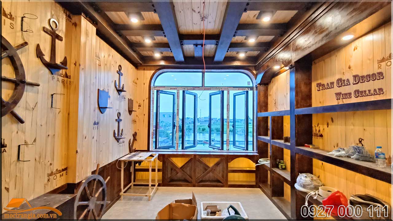 Thi công hầm rượu nhà hàng Hưng Hà