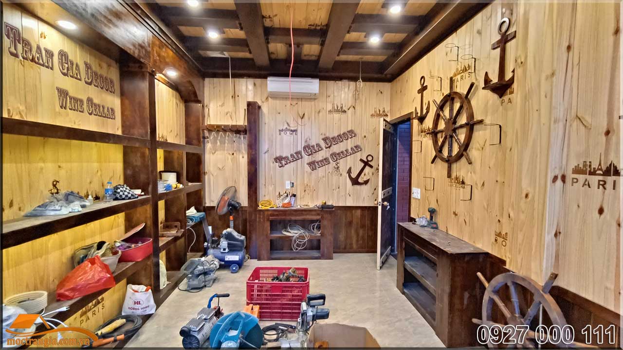 Thi công hầm rượu nhà hàng Hưng Hà