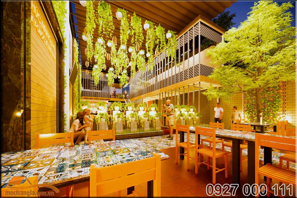 Phòng VIP phong cách hầm rượu nhà hàng ẩm thực 286 8 Thiết kế cảnh quan sân vườn nhà hàng ẩm thực 286