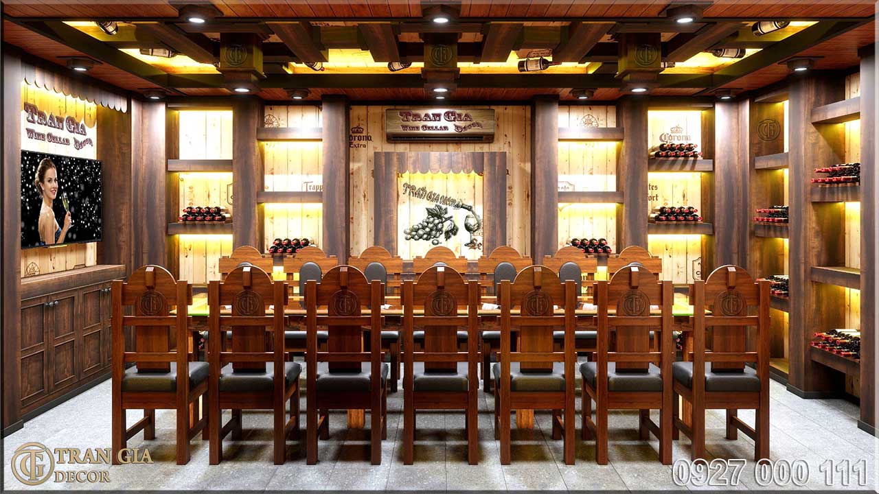 Thiết kế hầm rượu #11 nhà hàng Luxury 429 view 2