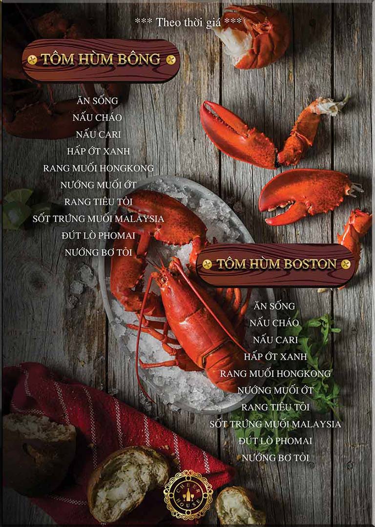 Cheer House Restaurant Menu