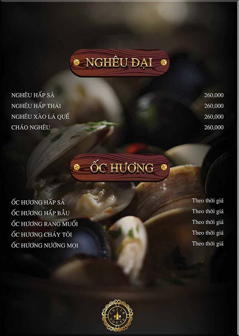 Cheer House Restaurant Menu