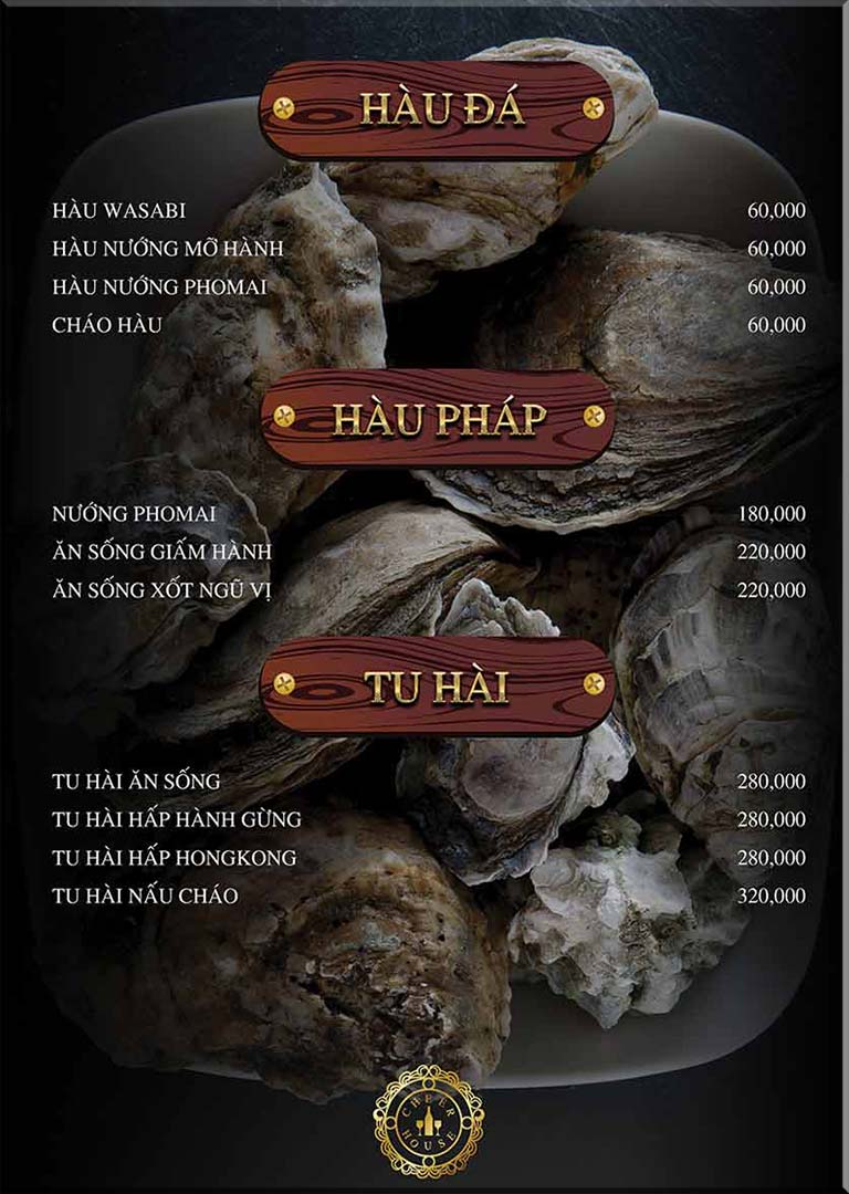 Cheer House Restaurant Menu