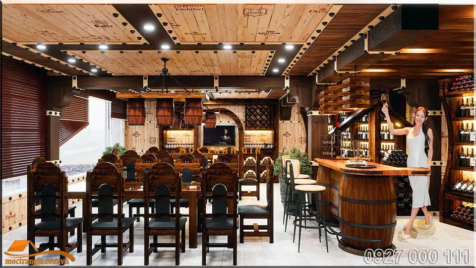 Xu hướng thiết kế hầm rượu vang đẹp sang trọng và ấn tượng 38 Thiết kế hầm rượu Hương Biển khách sạn Seashells phòng vip 1
