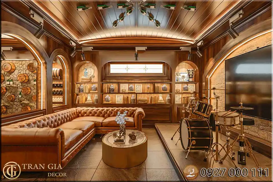 Tạo ra sự sang trọng và đẳng cấp: Thiết kế phòng VIP nhà hàng bởi Trần Gia Decor 4 Thiết kế phòng VIP nhà hàng sang trọng view 2