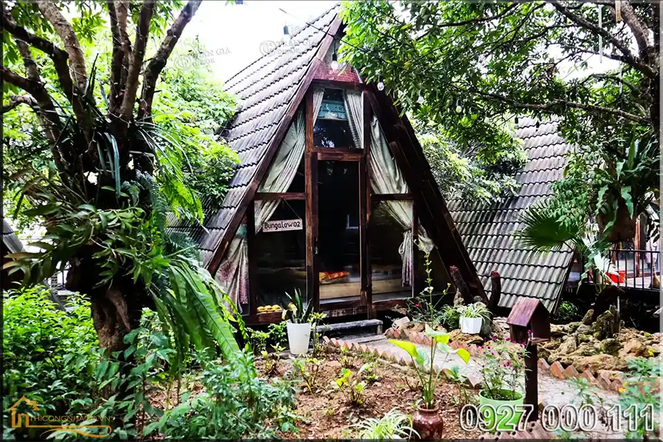 Khám phá mẫu thiết kế homestay mang lại trải nghiệm tuyệt vời cho du khách 5 Mẫu thiết kế homestay với nhà gỗ hình tam giác