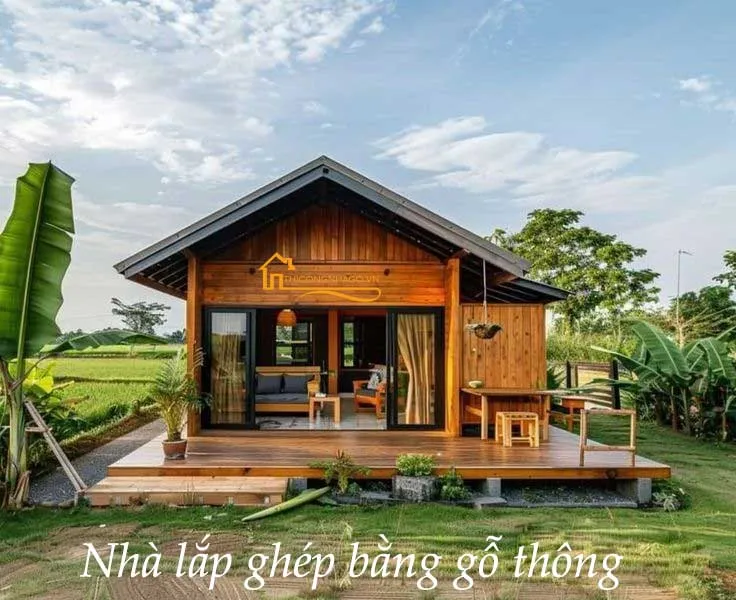 Thiết kế nhà gỗ lắp ghép 02