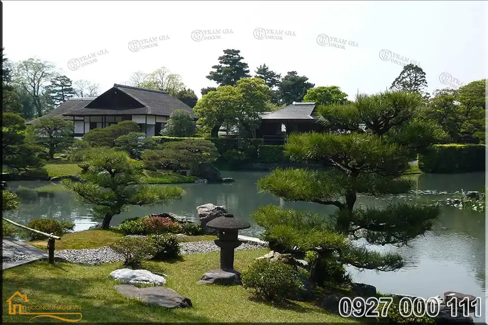 Mẫu nhà gỗ sân vườn Nhật Bản