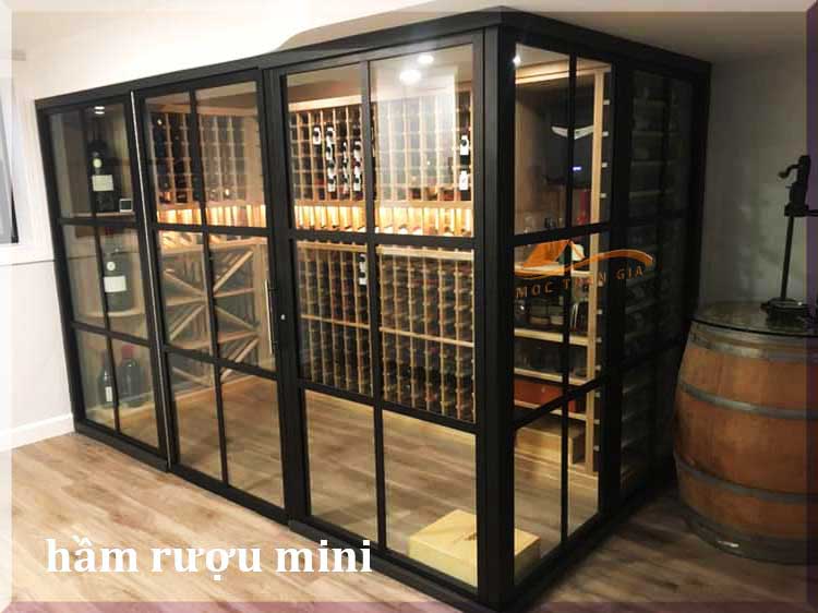 Mẫu hầm rượu đẹp mini cho căn hộ chung cư
