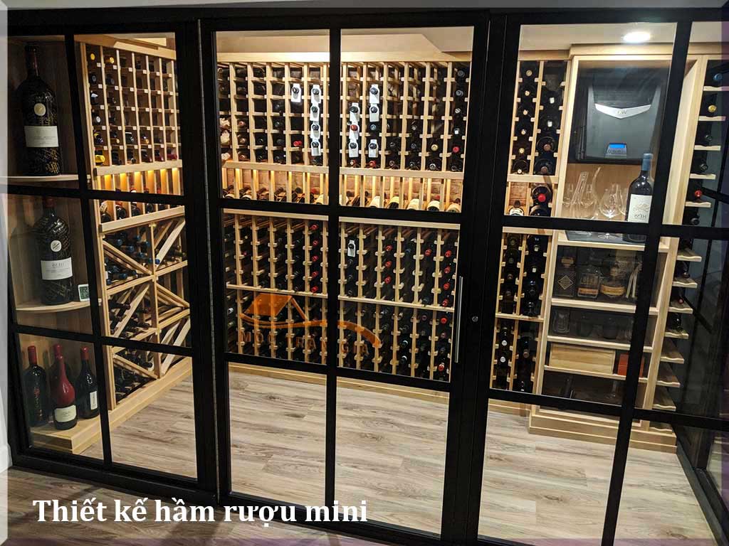 Mẫu hầm rượu đẹp mini cho căn hộ chung cư