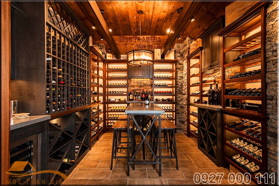 Mẫu hầm rượu đẹp trong nhà bếp