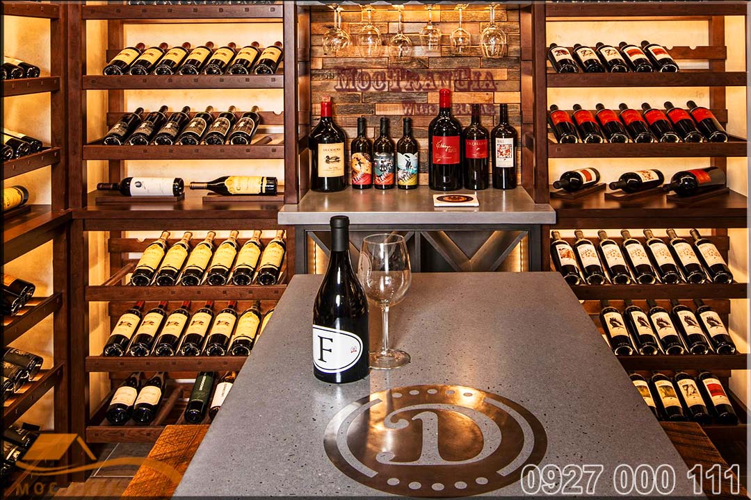 Mẫu hầm rượu đẹp trong nhà bếp